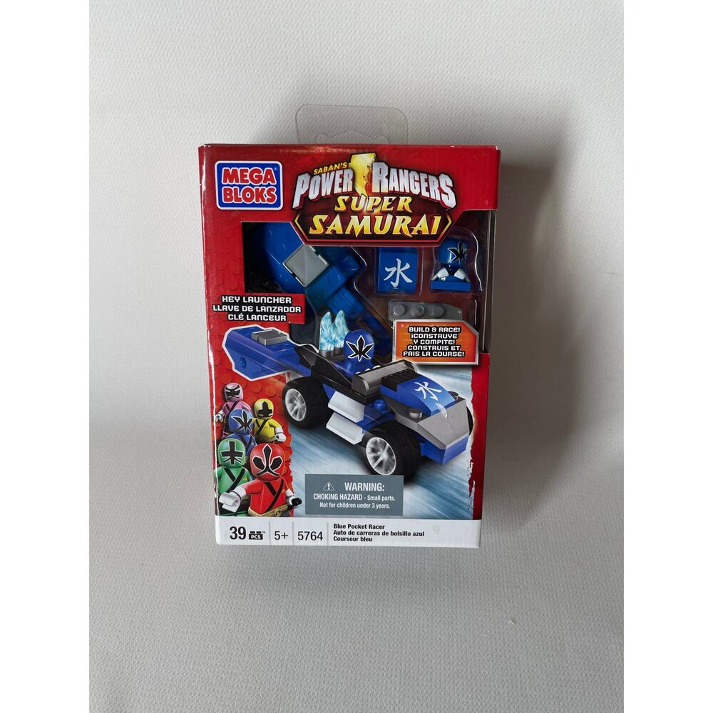 Mega Bloks Power Rangers Super Samurai Hey Launcher NEW Blue